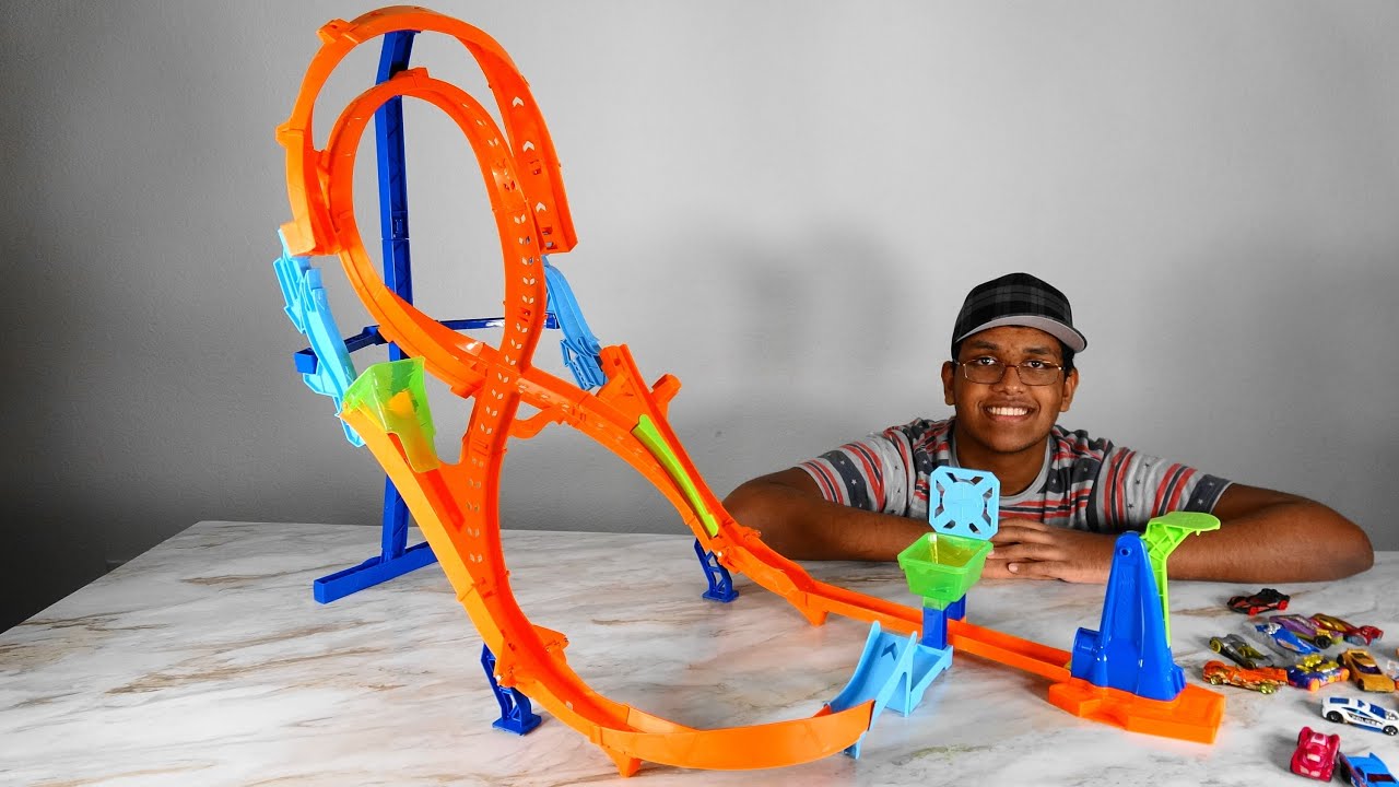 Pista Hot Wheels Circuito Vertical Em 8 Hmb15