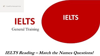IELTS Reading - Matching the Names