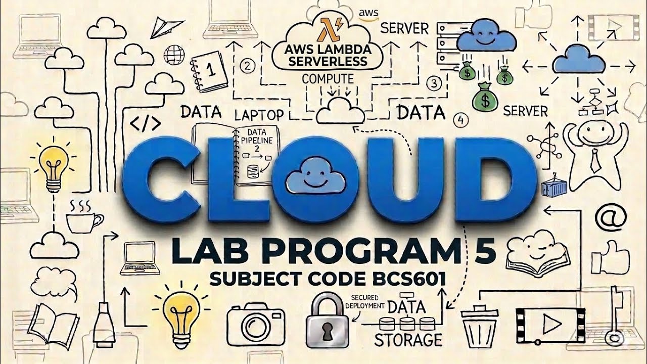 BCS601 – Cloud Computing Lab 5 | Creating AWS Lambda Function using ...