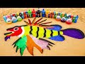 How to make Rainbow Lionfish with Orbeez, Balloons of Fanta, Coca Cola vs Mentos &amp; Popular Sodas