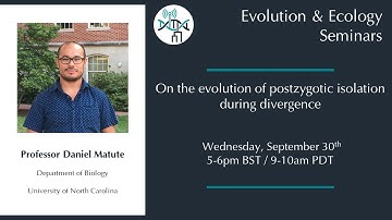[Daniel Matute] On the evolution of postzygotic isolation during divergence