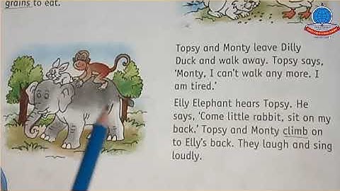 2nd Term K 1 Lecture#4 English A Unit#8 Little Topsy Gets Lost B pg#43 45 Reading+Explanation+Dic+ c