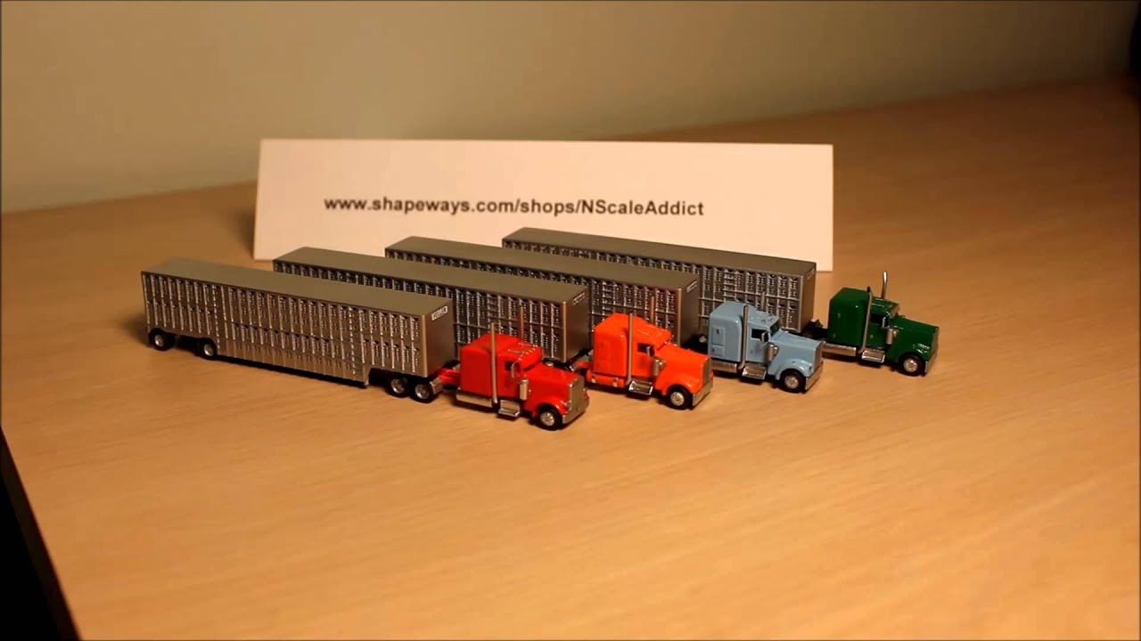 Scale Livestock Trailers - 3d Printed - YouTube