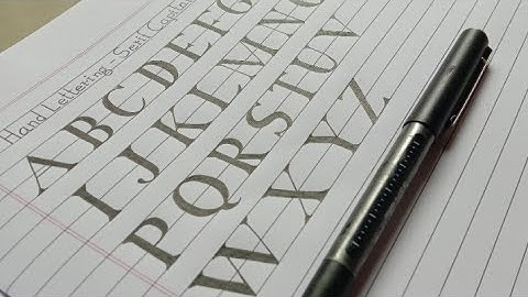 Hand Lettering - Serif Capital A to Z // For beginners