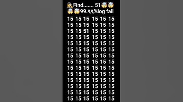 15 ke bich me 51 ko dhundho #viral #viralshort #viralvideo #puzzle #puzzlegame #puzzlechallenge