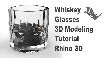 Whisky Glass 3D Modeling CAD Tutorial 3D with Rhinoceros 3D #369