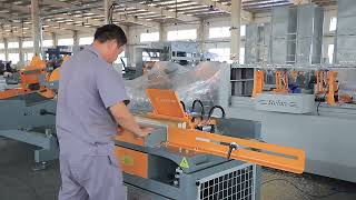 SF7011 Single head wood pallet notching machine