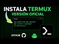 Como Descargar e Instalar Termux Ultima Versión En Android 📱 Repositorio Oficial En GitHub 🐧 #hacker