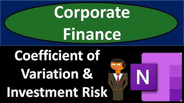 Coefficient of Variation & Investment Risk 1318