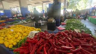 Walking around the city. Antalya. Turkish market. Prices and products #videocities