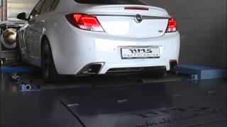 Opel Insignia OPC mit HMS-Tuning Downpipe Metallkat und Klappenabgasanlage