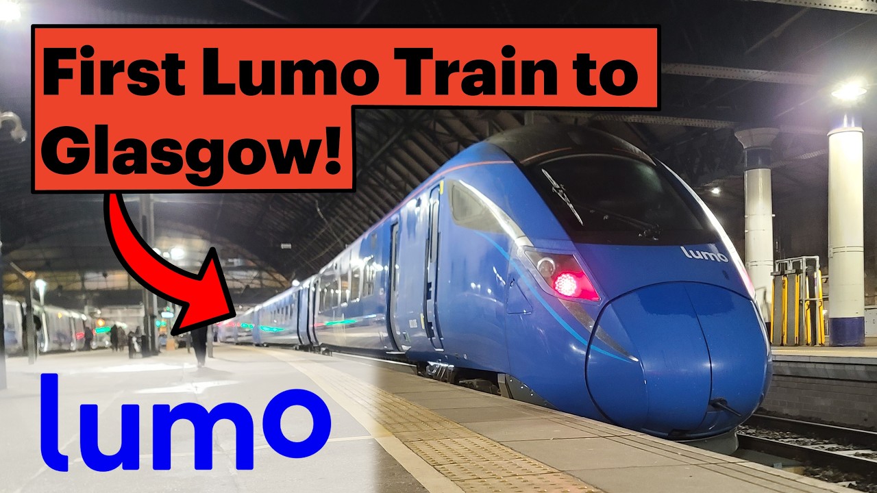 Поездка на ПЕРВОМ поезде Lumo до станции Queen Street в Глазго!