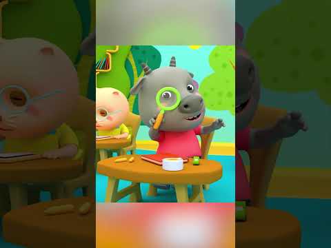 First day at school of Wolfoo  #kidssongs #nurseryrhymes #shorts