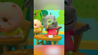 First day at school of Wolfoo  #kidssongs #nurseryrhymes #shorts