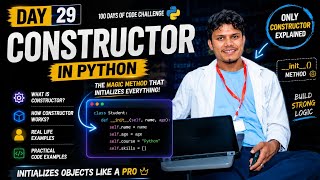 🚀 DAY 29 - PYTHON OOP MASTERCLASS (CLASS, OBJECT & CONSTRUCTOR)