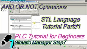 STL Language Programming Tutorial Simatic Manager PLCSim Part#1 for Beginners AND OR NOT Operations