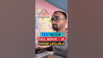DSSSB LDC/Steno Mock Test🎯| Test Book Mock -01✅| #dsssb #mock #shorts