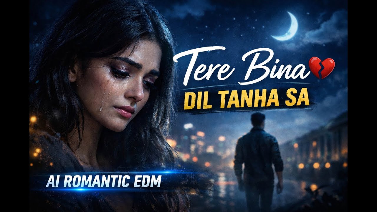 Tere Bina Dil Tanha Sa 💔 | AI Hindi Romantic EDM 2026 | Sad Bollywood Love Song