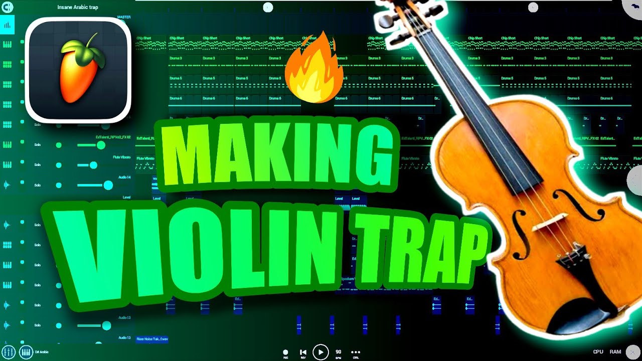 How To Make Violin Trap Beat In Fl Studio Mobile - YouTube