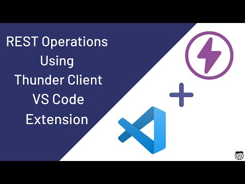 REST Operations Using Thunder Client VS Code Extension