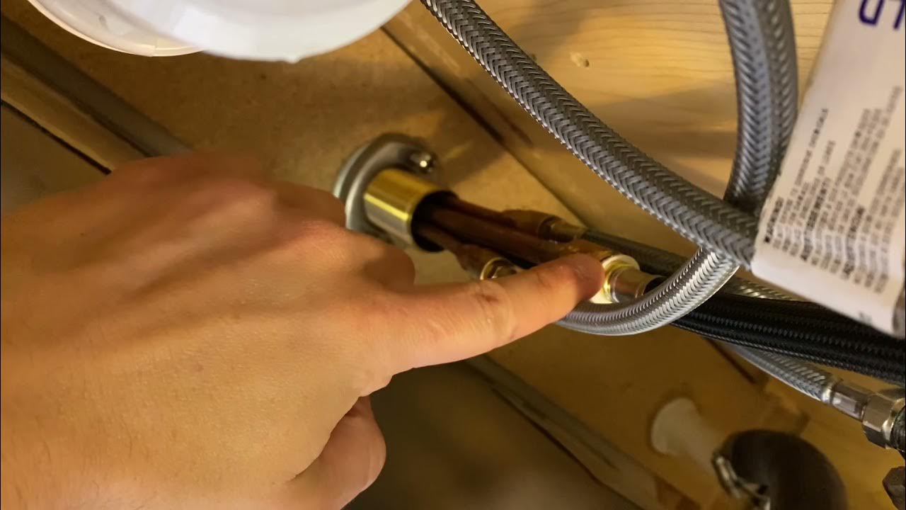 Kohler Kitchen Faucet disconnecting collet connection “quick release
