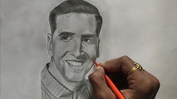 First face pencil sketch of @akshay kumar😍