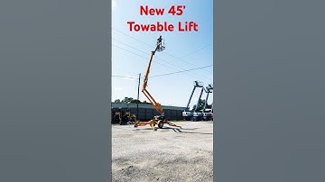 New Haulotte 45’ Towable Lift at AmeriRent #construction #aerial #lift
