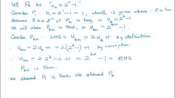 M An HL1 induction video 3 proof by induction inequalities, recursive sequences