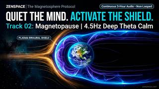 4.5 Hz DEEP THETA MAGNETOPAUSE | Brain Unwind • 3-Hour Non-Looped Hum