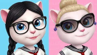 Angela School Outfits Makeover! Twin Student - Good Student Vs Bad Student 😍