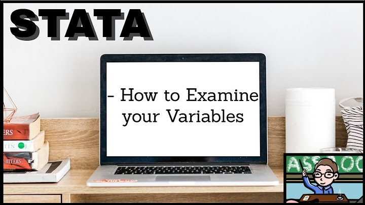 Stata - How to Examine your Variables
