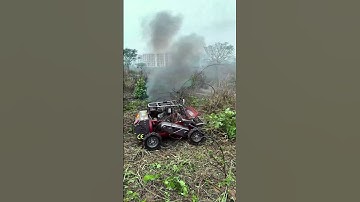 Máy Cắt Cỏ Trục Băm Điều Khiển Từ Xa Reload RC 500 Chạy Dầu Diesel