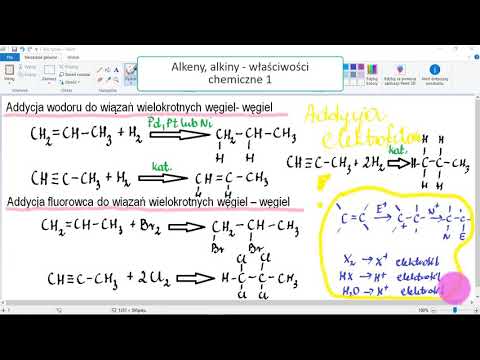 Alkeny,alkiny Reakcje.Właściwości chemiczne