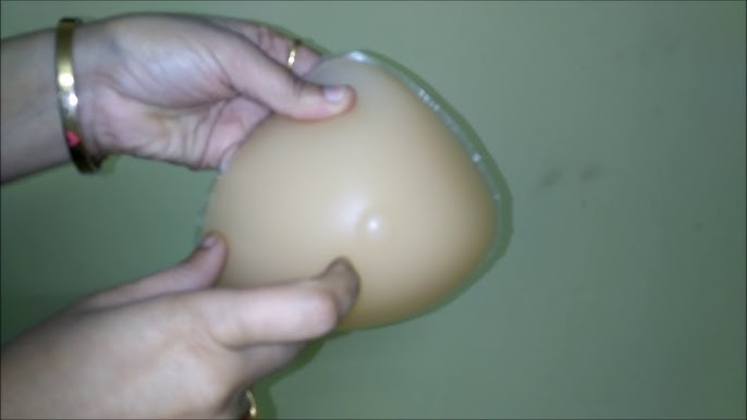 Learn to wear a triangular silicone breast 