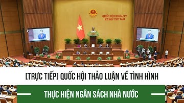 [Trực tiếp] Quốc hội thảo luận về tình hình thực hiện ngân sách nhà nước