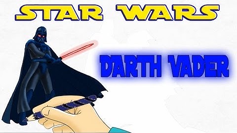 STAR WARS: HOW TO DRAW DARTH VADER  STEP BY STEP: Drawing video for kids