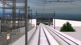 [倍速ver] [Railsim]前面展望 秋田新幹線こまちE3系　再現レイアウト 秋田～盛岡