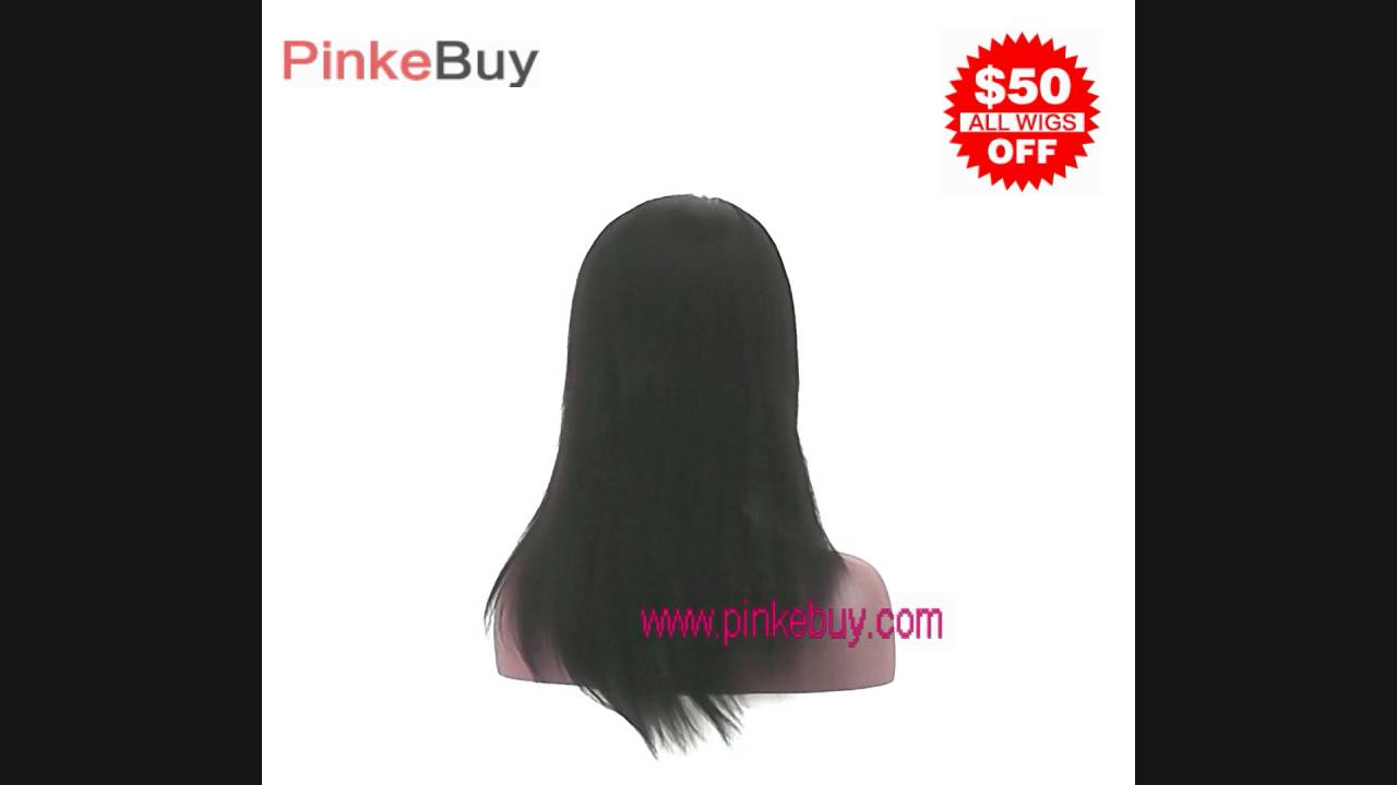 1. Blue Human Hair Lace Front Wig - wide 1