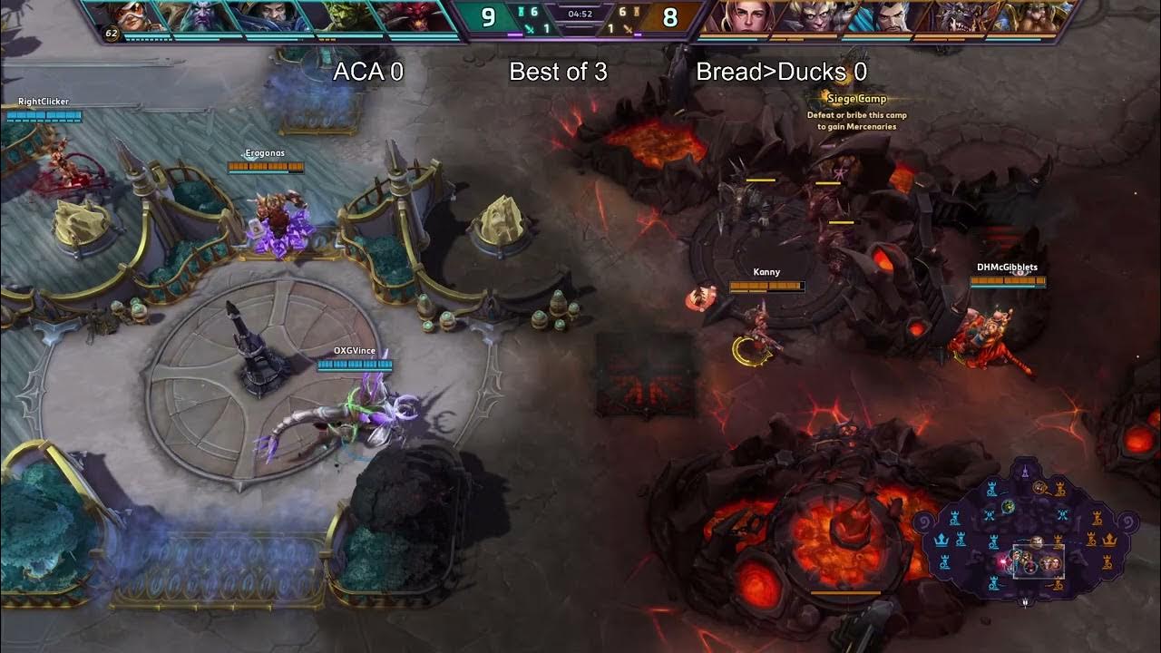 HOTS TOURNEY AntiClown Association vs Bread Ducks HALLOWEEN HEROES