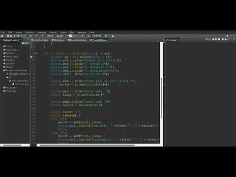 TechnoHack intership  Calculator java