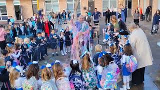 Saints Simon and Jude Turkey Trot assembly SILLY STRING
