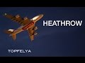 Heathrow airport night time plane spotting takeoffs heavies aircrafts
