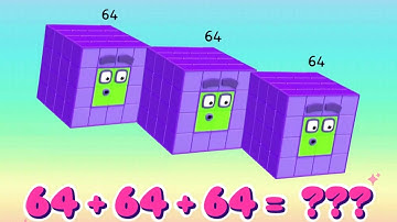 NUMBERBLOCKS 3 SAME NUMBER ADDITION | ADD THREE IDENTICAL NUMBERS | LEARN TO COUNT | hello george