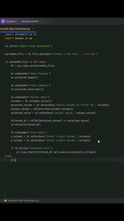 Streamlit Data Dashboard using Streamlit Python Programming!! - YouTube