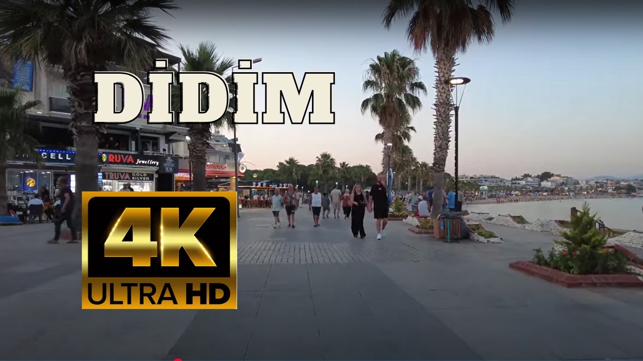 Прогулка по пляжу Дидим Алтынкум | 4K 60 FPS