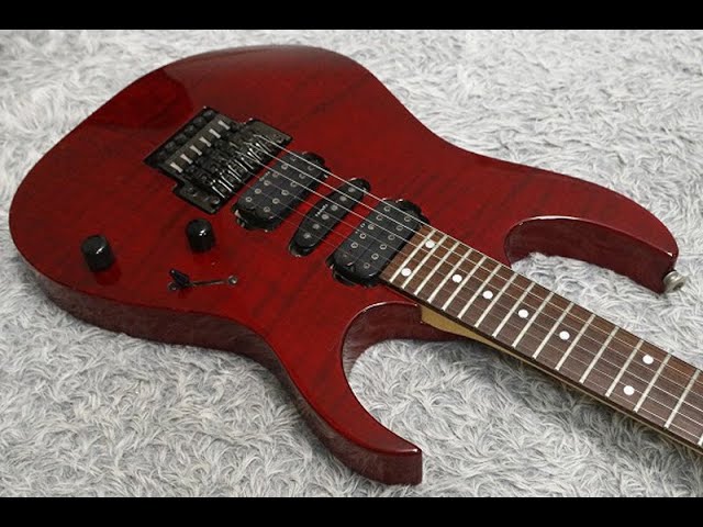 1997 made Ibanez RG Series RG680CMCurly Maple top/Deep Red finish