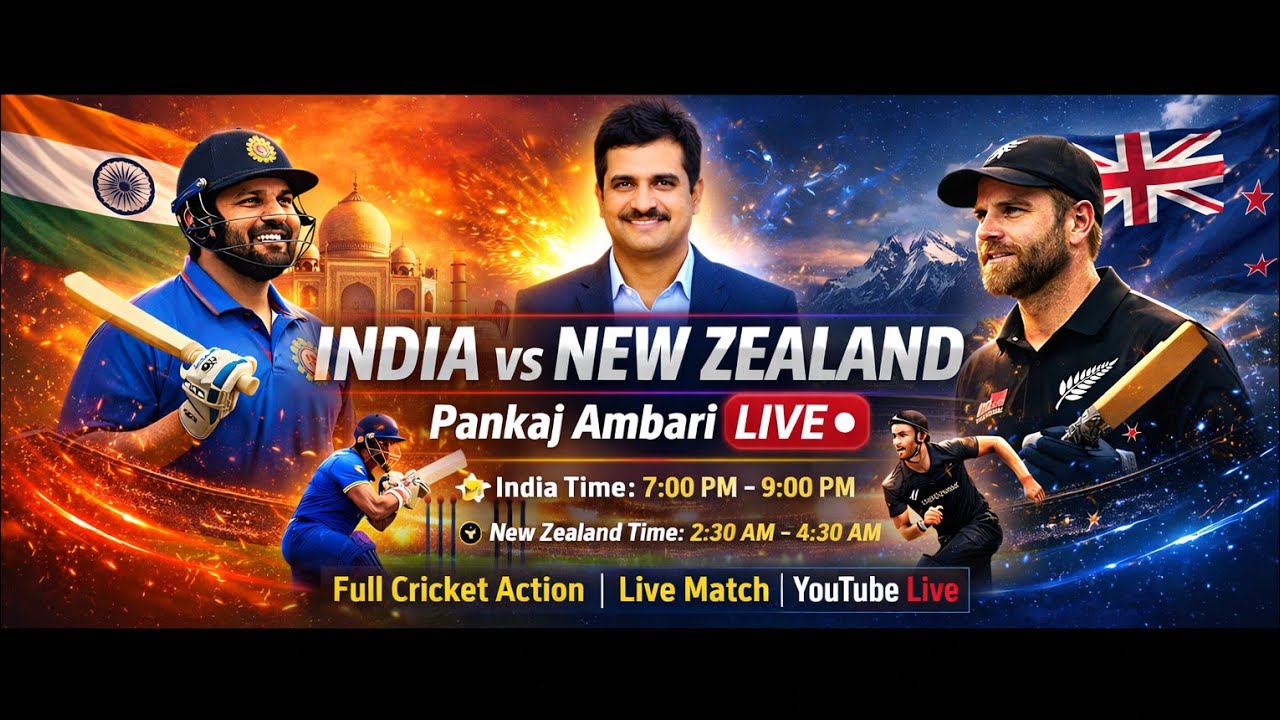 INDIA vs NEW ZEALAND LIVE | Pankaj  LIVE | Cricket ActionIND vs NZ LIVE | आज का बड़ा  Live