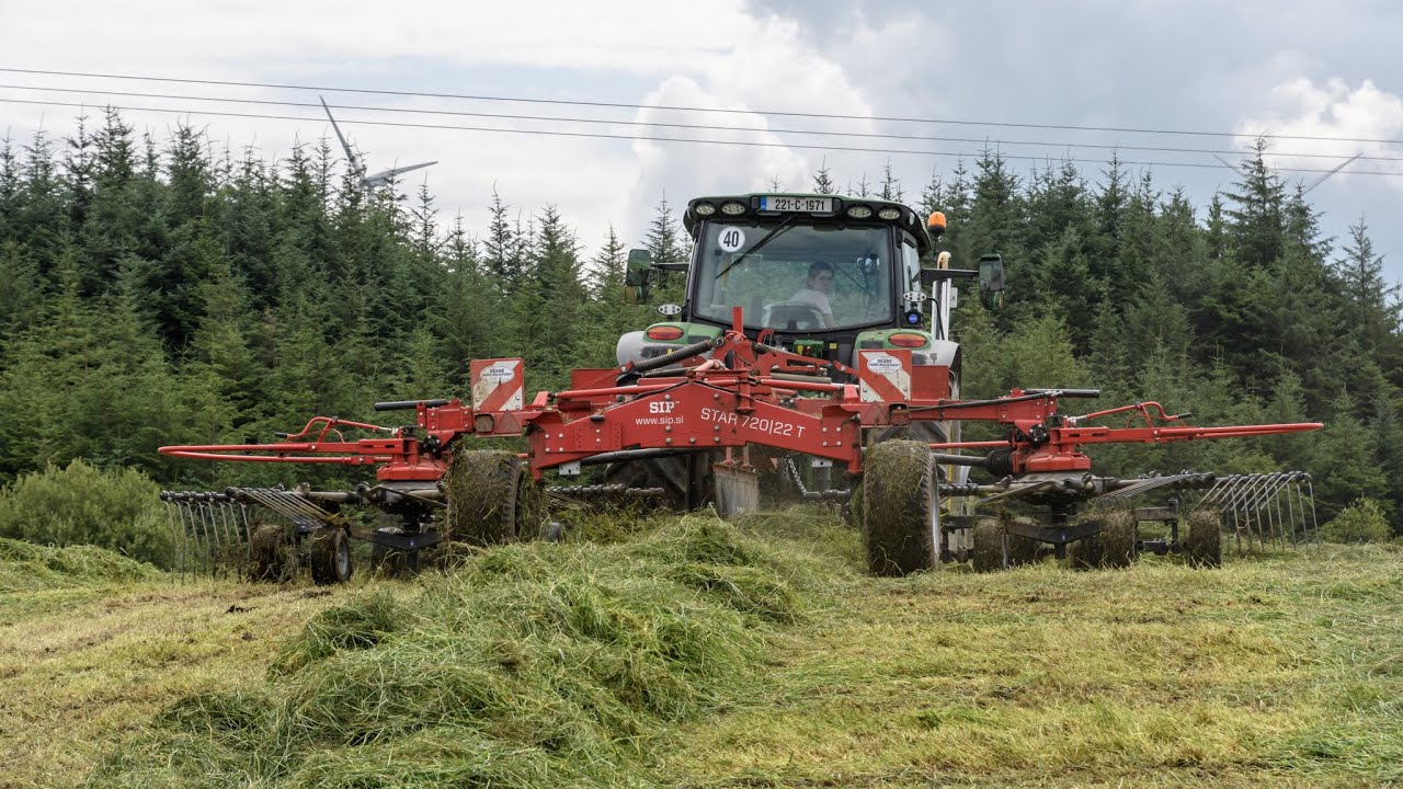 Beamish Agri - Raking - Silage July 2023 - YouTube