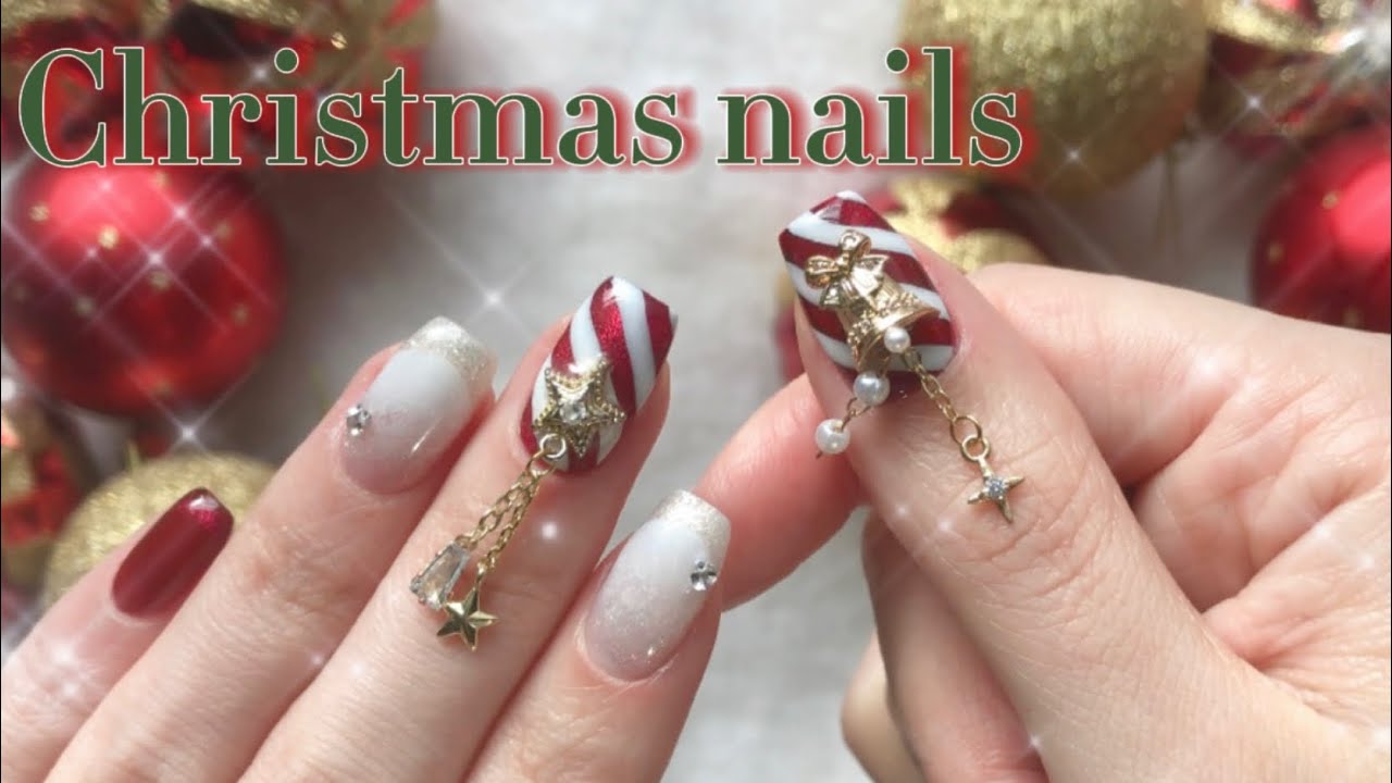 self nail】Christmas nails - YouTube