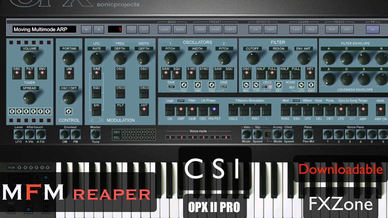 CSI FXZONE : OPX PRO II vst3i - VIDEO MANUAL+TEMPLATE DOWNLOAD - YouTube